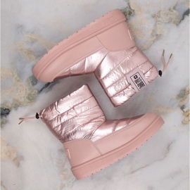 Botas de nieve metalizadas Big Star W INT1589C rosa rosado 7