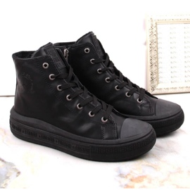 Zapatillas insuladas con cordones Big Star W INT1902B negro 5