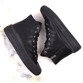 Zapatillas insuladas con cordones Big Star W INT1902B negro 6