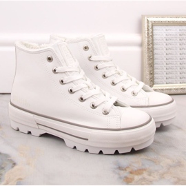 Zapatillas con aislamiento en la plataforma Big Star W INT1903A blanco 4