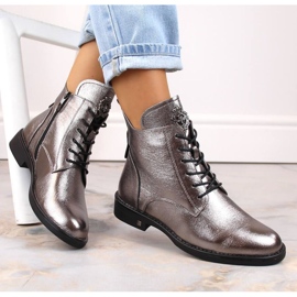 Botas con cordones y cremallera Potocki W WOL171D pewter 2