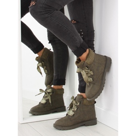 Botas de montaña con aislamiento verde verdeoscuro 4