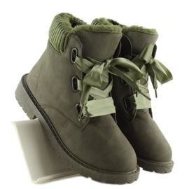 Botas de montaña con aislamiento verde verdeoscuro 6