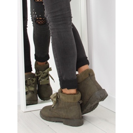 Botas de montaña con aislamiento verde verdeoscuro 3