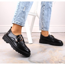 Zapatos de plataforma con hebilla Vinceza W JAN237A, negro 7