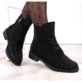 Botas con circonitas Potocki W WOL176 negro 3