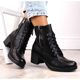 Potocki W WOL177A Botines de tacón y plataforma, negro 2