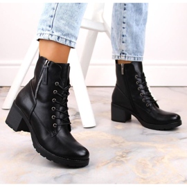 Potocki W WOL177A Botines de tacón y plataforma, negro 3