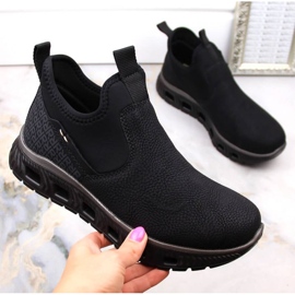 Rieker W RKR616 botines cómodos sin cordones, negro 2