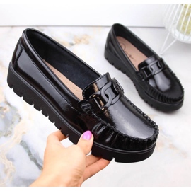 Vinceza Filippo W PAW314D Mocasines con plataforma de charol, negro 2