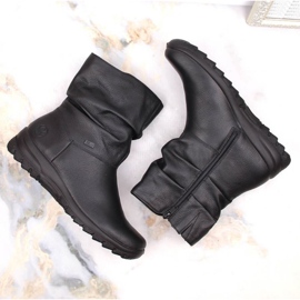 Botas impermeables de piel con aislamiento de lana Rieker Tex W RKR617 negro 7
