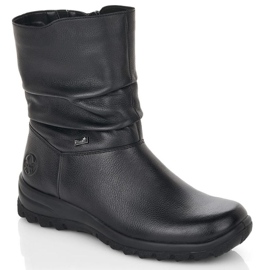 Botas impermeables de piel con aislamiento de lana Rieker Tex W RKR617 negro 8