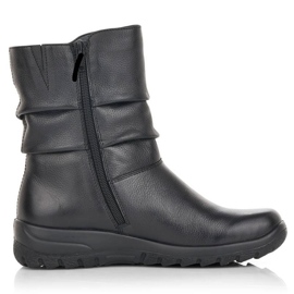 Botas impermeables de piel con aislamiento de lana Rieker Tex W RKR617 negro 9