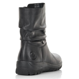 Botas impermeables de piel con aislamiento de lana Rieker Tex W RKR617 negro 10