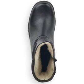 Botas impermeables de piel con aislamiento de lana Rieker Tex W RKR617 negro 13