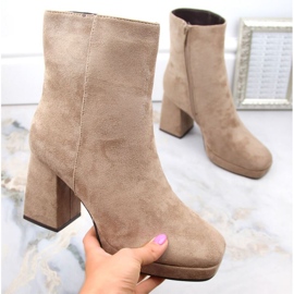Botines de ante Jezzi W JEZ411B, beige 1