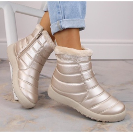 Botas de nieve impermeables de charol News W EVE181E beige 2