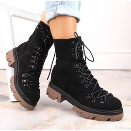 Botas aislantes de ante negro Vinceza W JAN255 1
