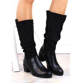 Jezzi W JEZ420A Botas aislantes de tacón alto, negro 1