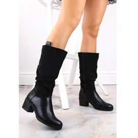 Jezzi W JEZ420A Botas aislantes de tacón alto, negro 2
