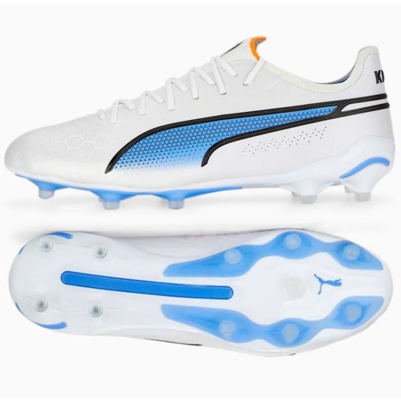 Puma King Ultimate FG/AG M 107097 01 zapatos blanco blanco 1