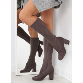 Gris Botas calcetín gris C86P gris 2
