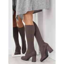 Gris Botas calcetín gris C86P gris 3