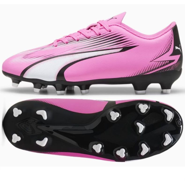 Zapatillas Puma Ultra Play FG/AG Jr 107775 01 rosa 1