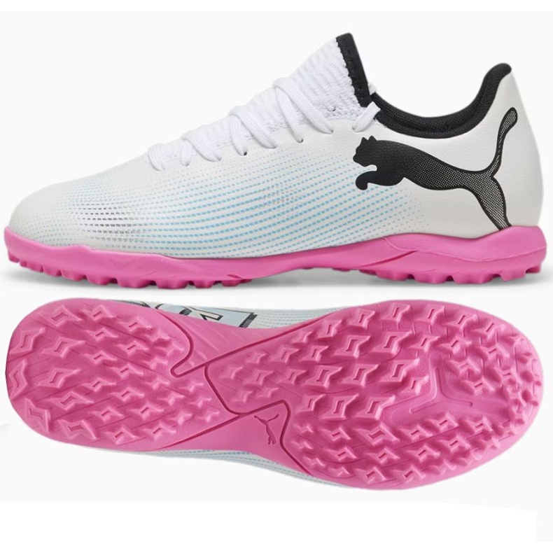 Zapatillas Puma Future 7 Play Tt Jr 107737 01 blanco 1 Zapatillas Puma Future 7 Play Tt Jr 107737 01 blanco 1