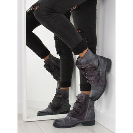 Botas militares con parte superior original, gris 6