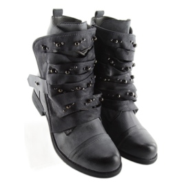 Botas militares con parte superior original, gris 4