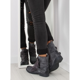 Botas militares con parte superior original, gris 5