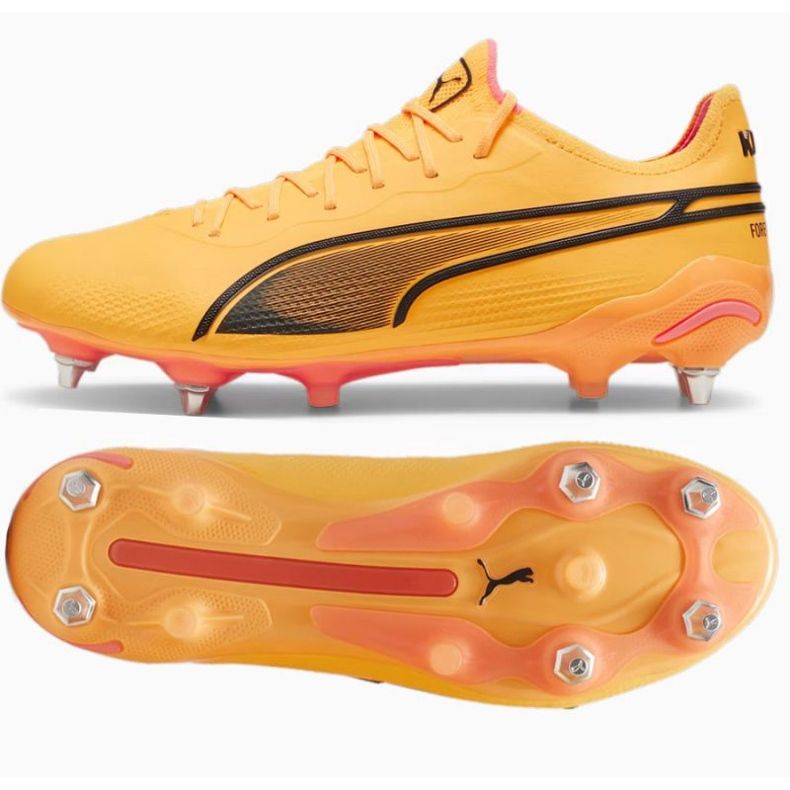 Zapatillas Puma King Ultimate MxSG 107562 04 naranja 1