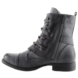 Botas militares con parte superior original, gris 1
