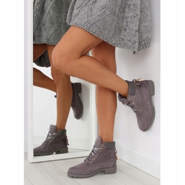 Botas grises de madera para mujer AT-0623-L Gris 1