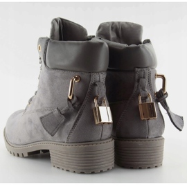 Botas grises de madera para mujer AT-0623-L Gris 2