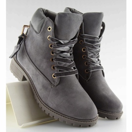 Botas grises de madera para mujer AT-0623-L Gris 3