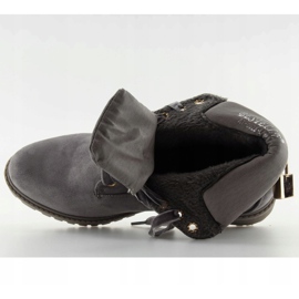 Botas grises de madera para mujer AT-0623-L Gris 6