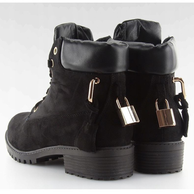 Botas de madera negras para mujer AT-0623-L Black negro 2 Botas de madera negras para mujer AT-0623-L Black negro 2