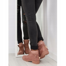 Botas de madera para mujer negro y rosa AT-0623-L Rosa rosado 5