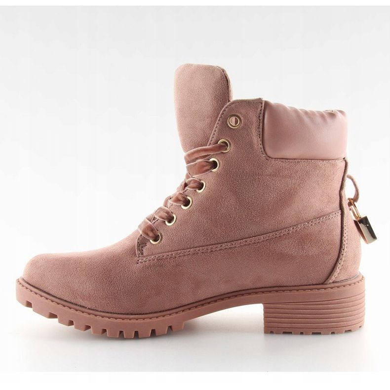 Botas de madera para mujer negro y rosa AT-0623-L Rosa 1