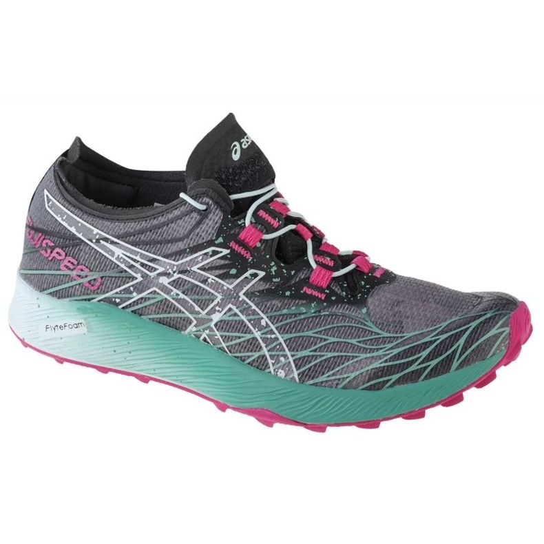Zapatillas Asics Fujispeed 1012B176-001 negro gris 1