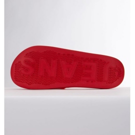 Chanclas Tommy Hilfiger Pool Slide Ess EM0EM01191 Xnl rojo 4