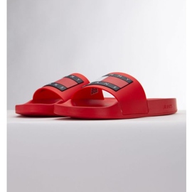 Chanclas Tommy Hilfiger Pool Slide Ess EM0EM01191 Xnl rojo 5