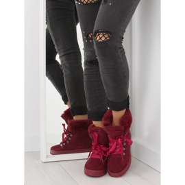 Botas de nieve para mujer burdeos 16-570 rojo vino negro 1 Botas de nieve para mujer burdeos 16-570 rojo vino negro 1