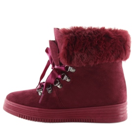 Botas de nieve para mujer burdeos 16-570 rojo vino negro 2 Botas de nieve para mujer burdeos 16-570 rojo vino negro 2