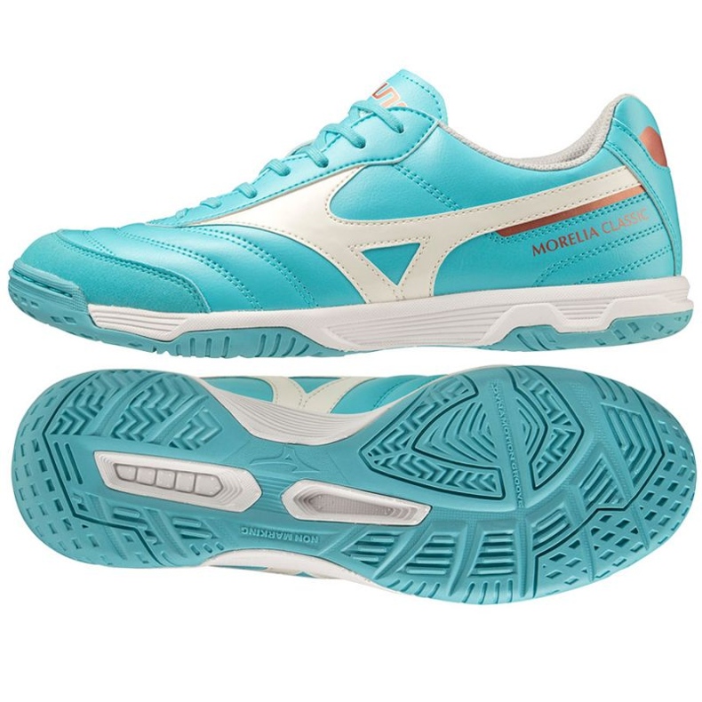 Zapatos Mizuno Morelia Sala Classic In Q1GA230225 azul 1 Zapatos Mizuno Morelia Sala Classic In Q1GA230225 azul 1