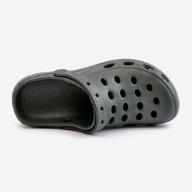 Sandalias Chanclas Hombre Para Jardín Piscina Verde Oscuro 4