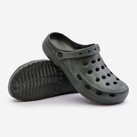 Sandalias Chanclas Hombre Para Jardín Piscina Verde Oscuro 5