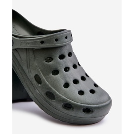 Sandalias Chanclas Hombre Para Jardín Piscina Verde Oscuro 6